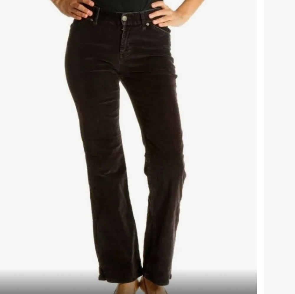 J.Jill Women's Black "Straight" Fit Corduroy loose Trousers Jeans Pants 16 cozy,